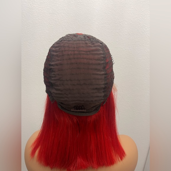 New! 12” Middle T Part, Straight Human Hair Bob Wig - Picture 7 of 11